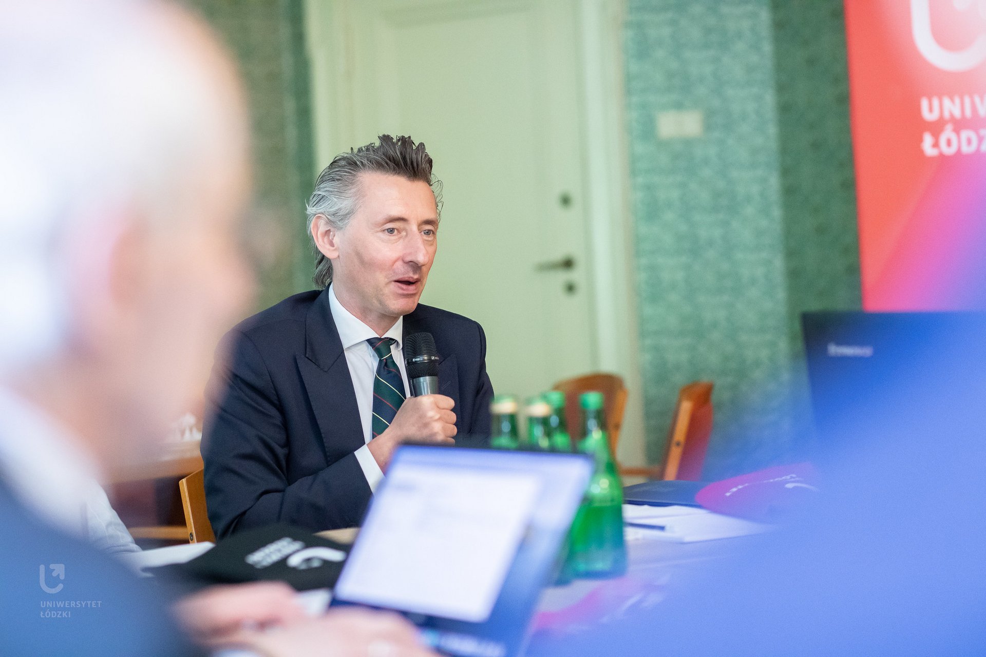 Maciej Gdula, podsekretarz stanu w Ministerstwie Nauki i Szkolnictwa Wyższego podczas wypowiedzi w Pałacu Biedermanna