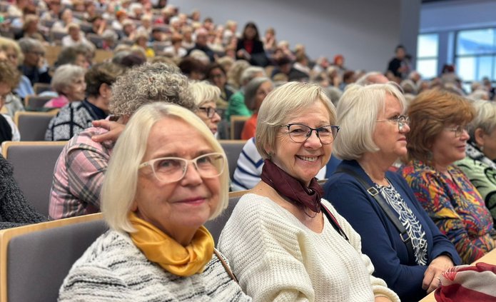 Students of the Third Age University in Lodz during the inauguration of the 2025/2026 academic year 