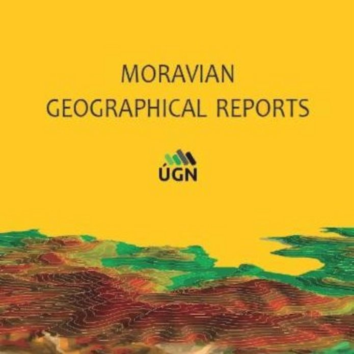 cover of the Moravian Geographical Reports journal