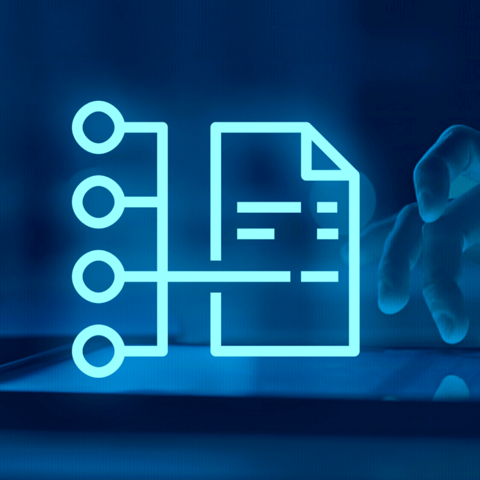 Grafika z ikoną w kształcie kartki papieru 