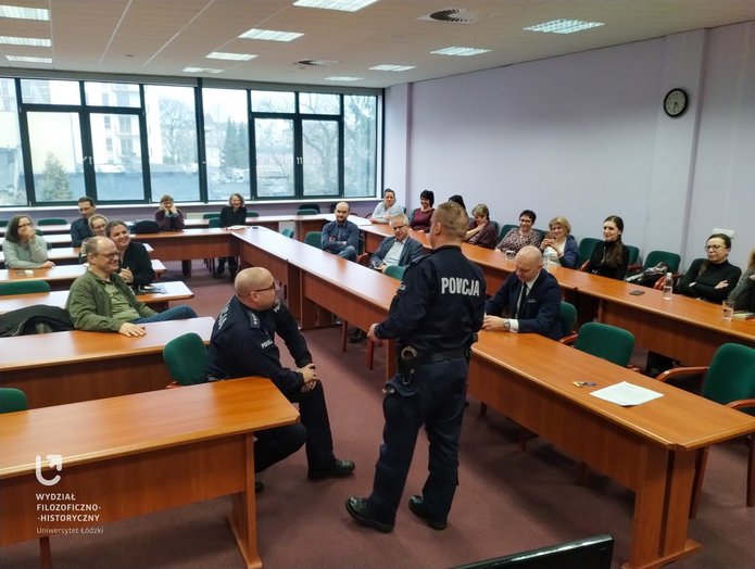 training with the police