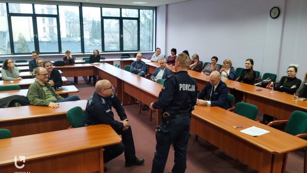 training with the police