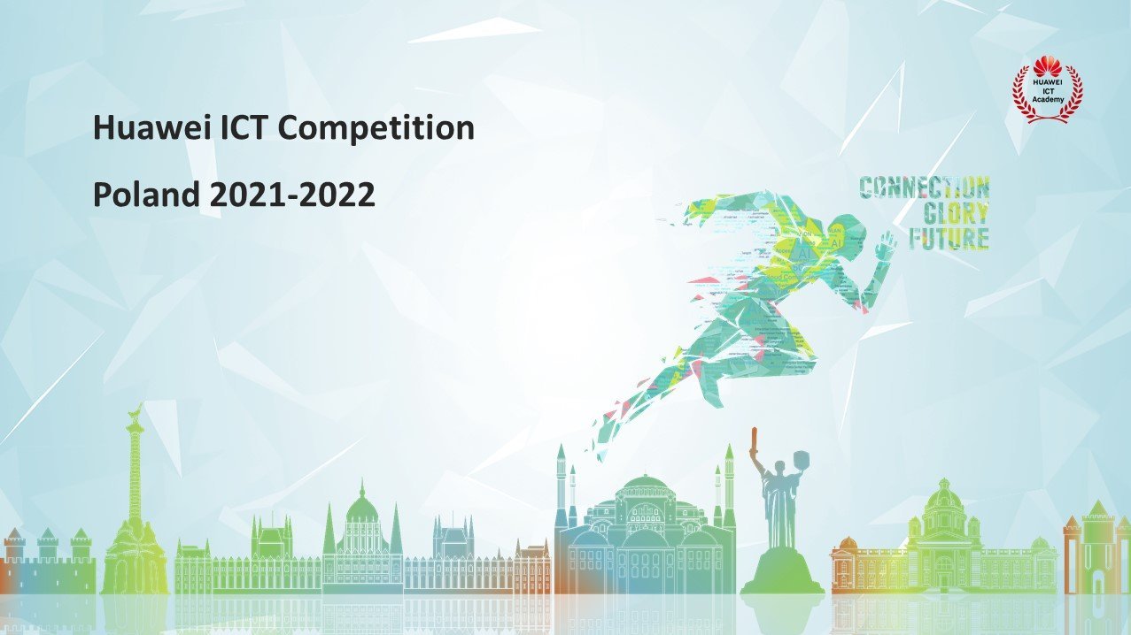 Grafika konkursu Huawei ICT Competition Poland 2021-2022