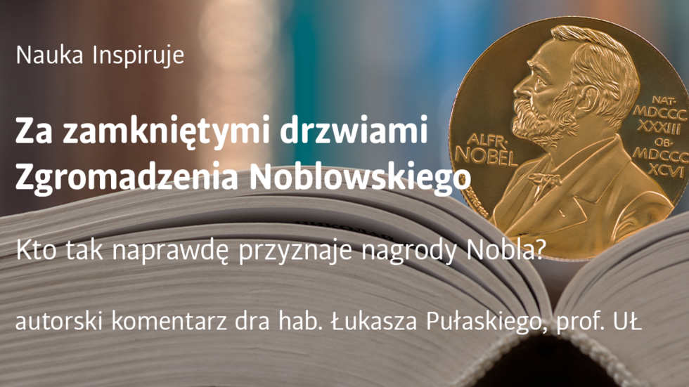 Nobel Prize medal and an open book