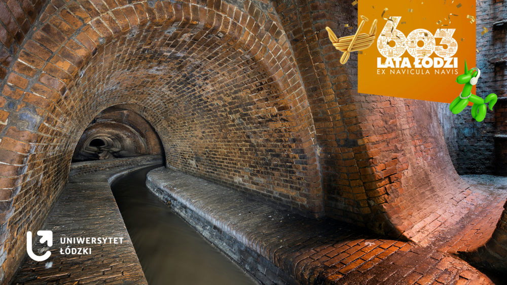 One of the canals in the underground Łódź