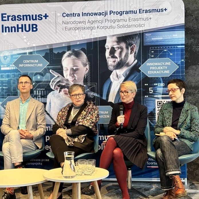 Panellists at the opening of the Erasmus+ InnHUB Lodz premises