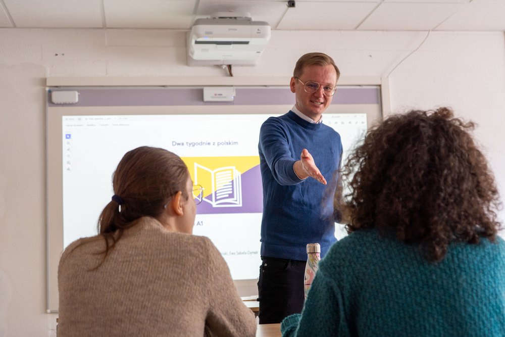 Dr Mateusz Gaze during the turbo course
