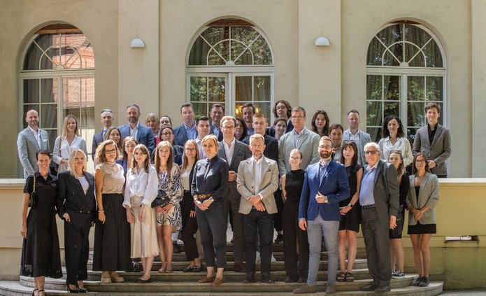 The ceremonial closing of the Mentorship Project - a group photo