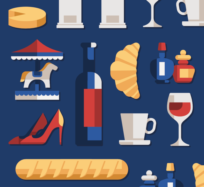 grafika dotycząca studiów z francuskimi akcentami