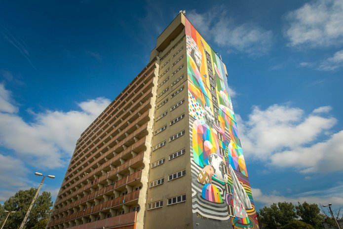 Jeden z akademików Uniwersytetu Łódzkiego