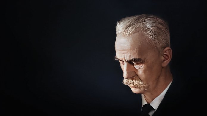 grafika twarz profesora 