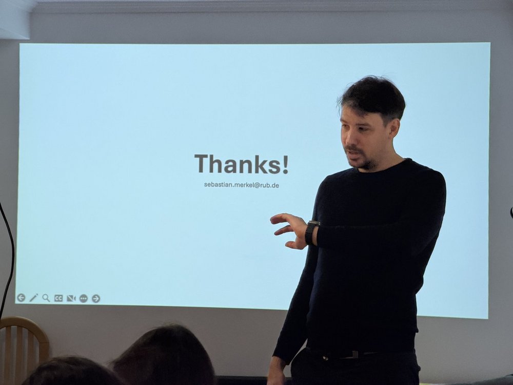 [Translate to English:] wykład prof. Sebastiana Merkela