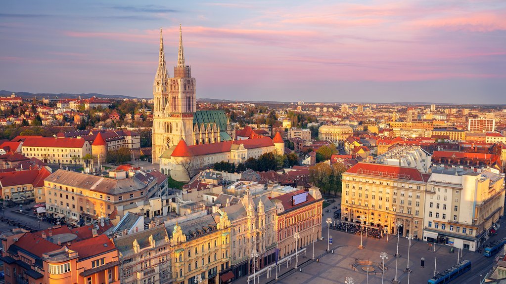 A decorative element: Zagreb in the late afternoon