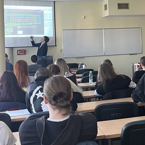 Uczestnicy podczas wykładu