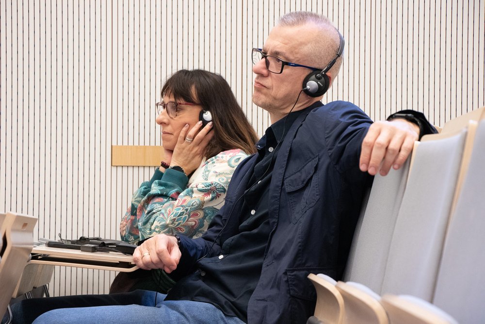 Słuchacze podczas wykładu