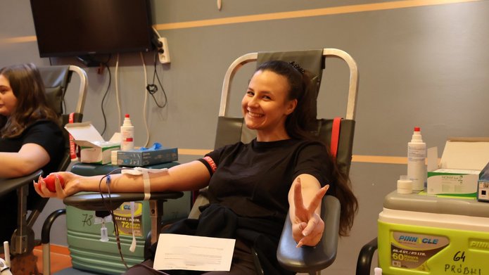 Akcja oddawania krwi na Osiedlu Akademickim UŁ