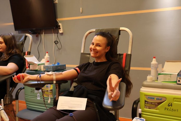 Akcja oddawania krwi na Osiedlu Akademickim UŁ