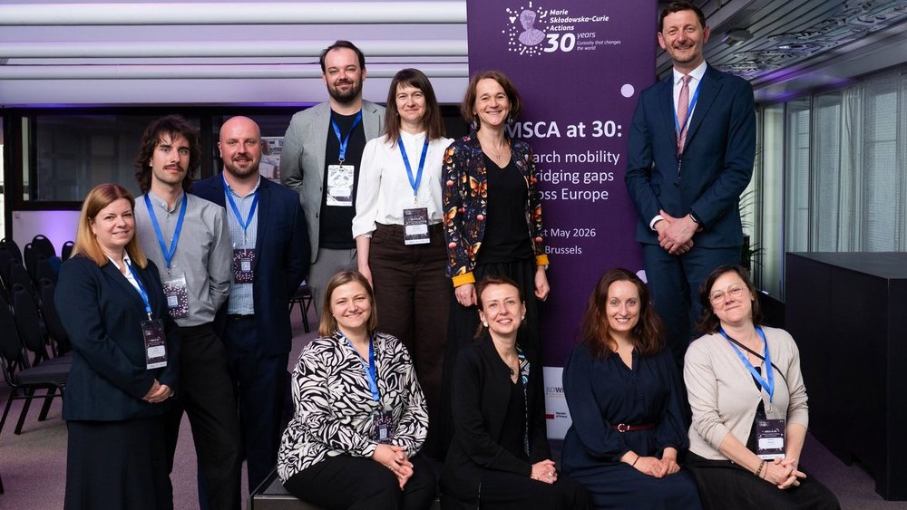 The team participating in MSCA at 30: Research Mobility & Bridging Gaps Across Europe