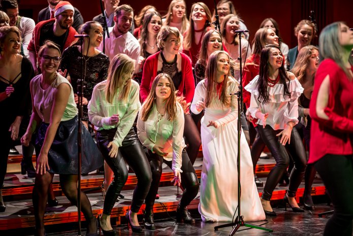 chór gospel Akademii Muzycznej w Łodzi
