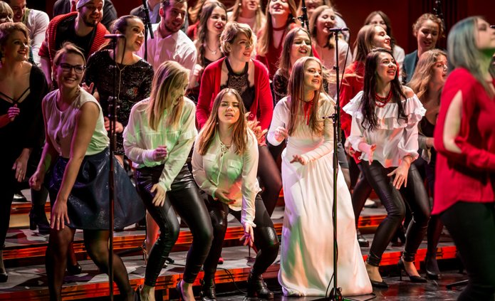 chór gospel Akademii Muzycznej w Łodzi