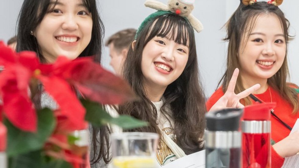 uroczyste obiady wigilijne dla zagranicznych studentów UŁ