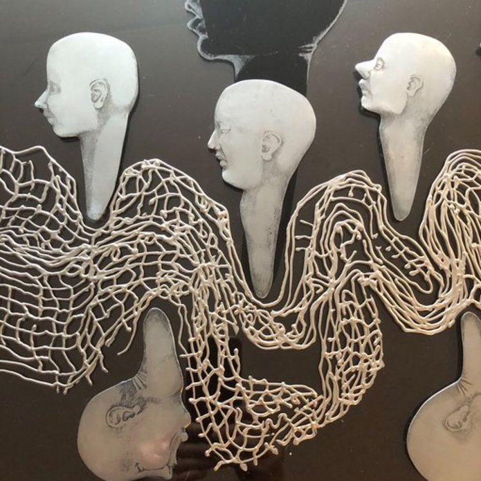 works from the "Social tissue" series by Tamara Sass