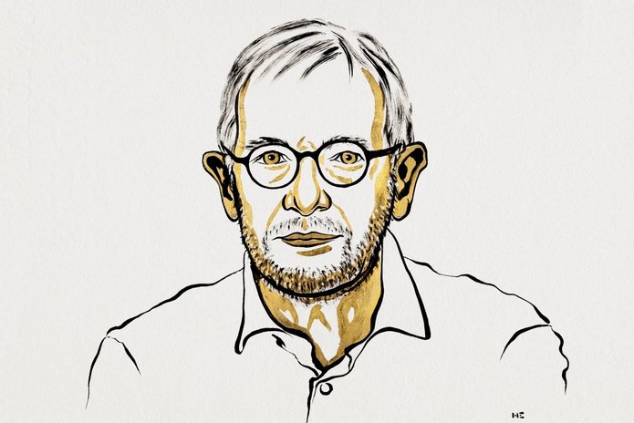 Illustration of Francis Halzen, Nobel Prize laureate in Physics in 2026. [Source: Niklas Elmehed © Nobel Prize Outreach]