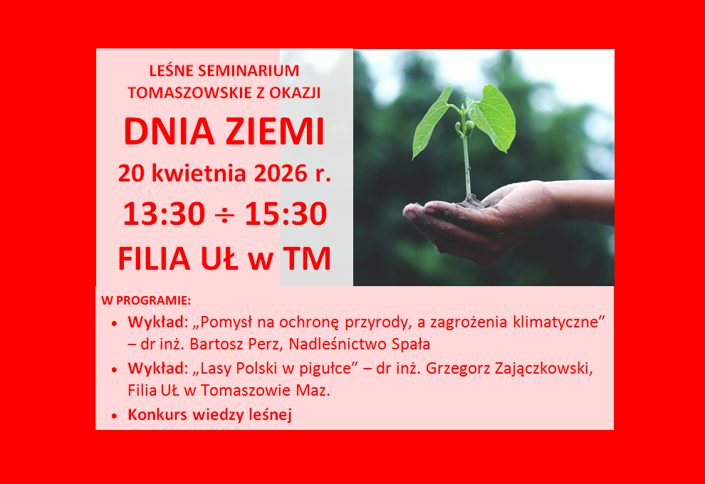 logo z informacjami o wykładach w filii uł