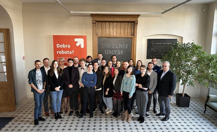 Uczestnicy spotkania URSS UŁ z kolegium rektorskim