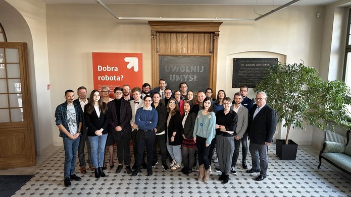 Uczestnicy spotkania URSS UŁ z kolegium rektorskim