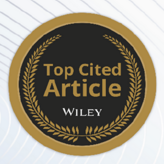 a graphic of Top Cited Article, Wiley