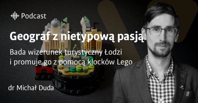 Baner ze zdjęciem dra Dudy i tytułem: Geograf z nietypową pasją