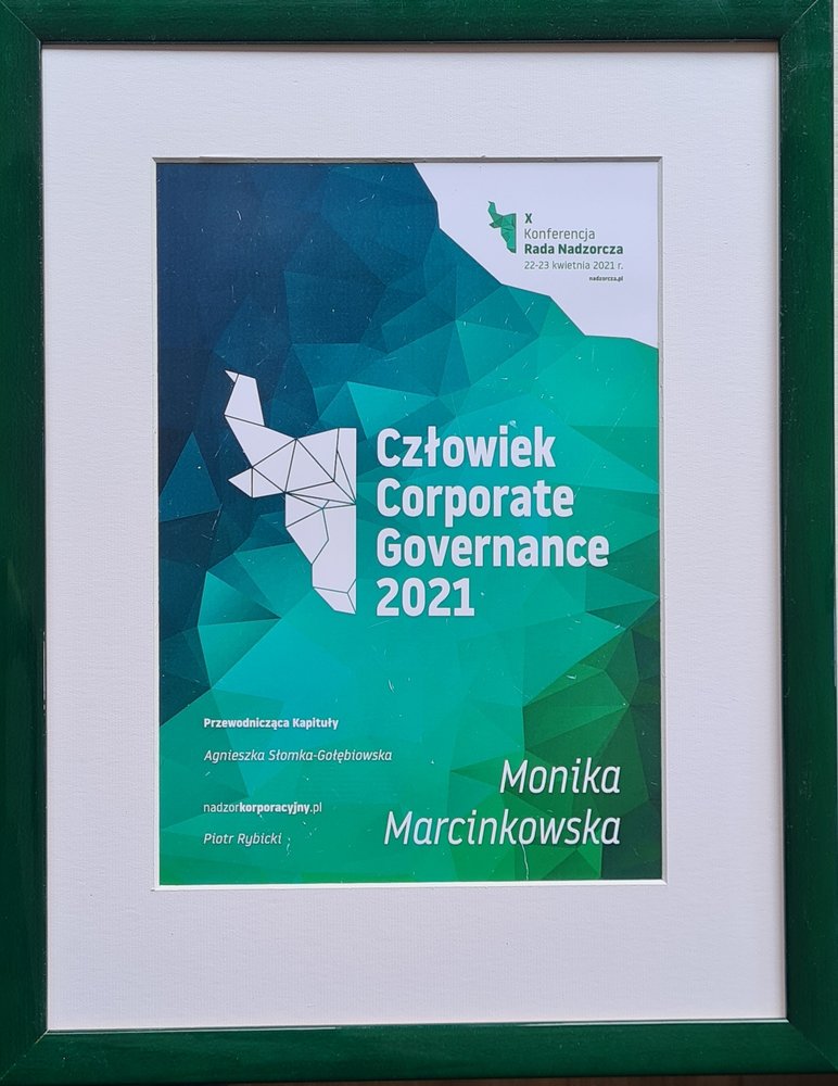 Man of Corporate Governance 2021 - a poster