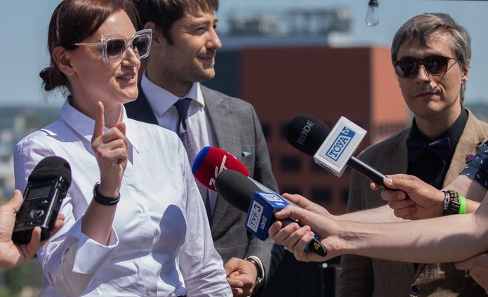 Konferencja prasowa na temat kierunku FinTech