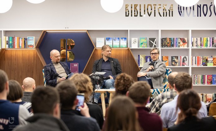 Od lewej: Błażej Ciarkowski, Łukasz Pancewicz i Mariusz Sokołowicz