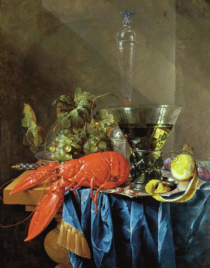 martwa natura z homarem cornelis de heem