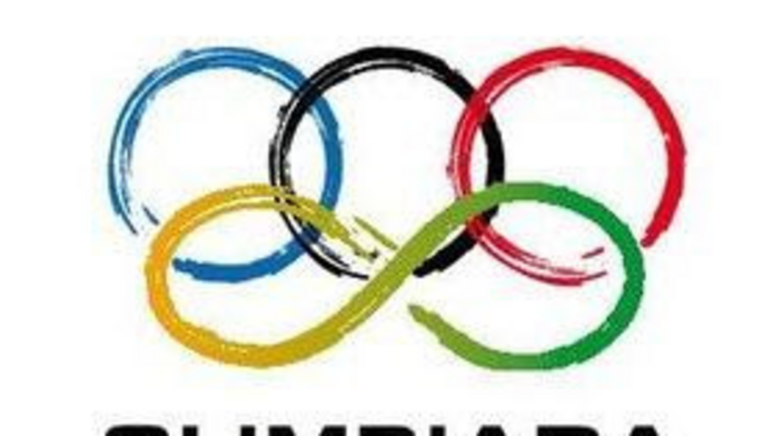 koła olimpijskie i znak nieskończoności