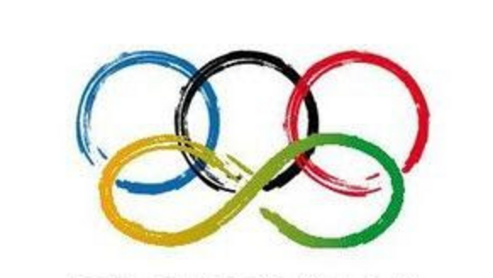 połączone koła olimpijskie i znak nieskończoności