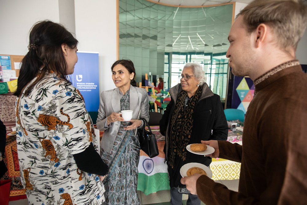 Indian Ambassador at the exhibitions organised as part of the Asian Day