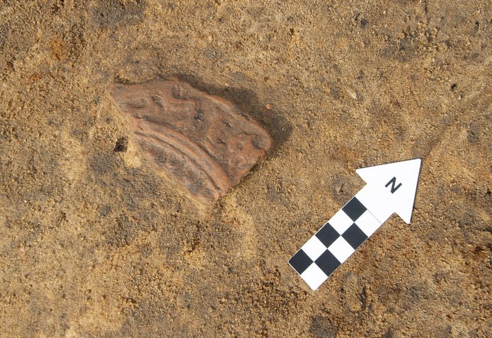 Fragment kafla piecowego 