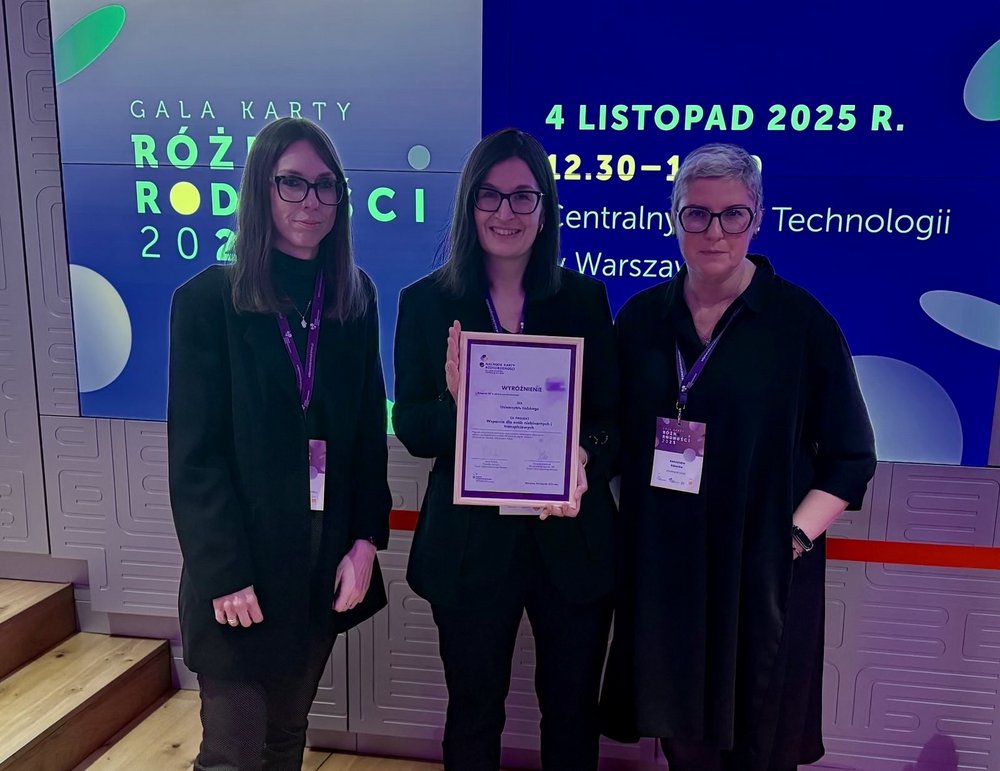 The University Vice-Rector for Science, dr hab. Dorota Golańska, Associate Professor at the University of Lodz, Dr Aleksandra Różalska, the University of Lodz Rector’s Representative for Equal Treatment, and Dr Agata Rudnicka