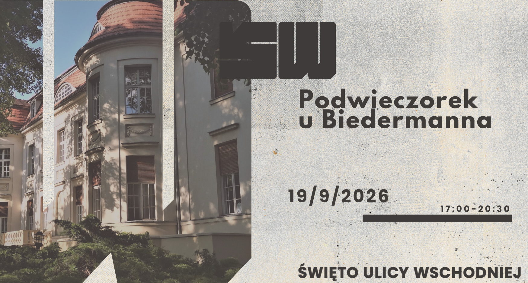 Grafika zapowiadająca wydarzeni Podwieczorek u Biedermanna