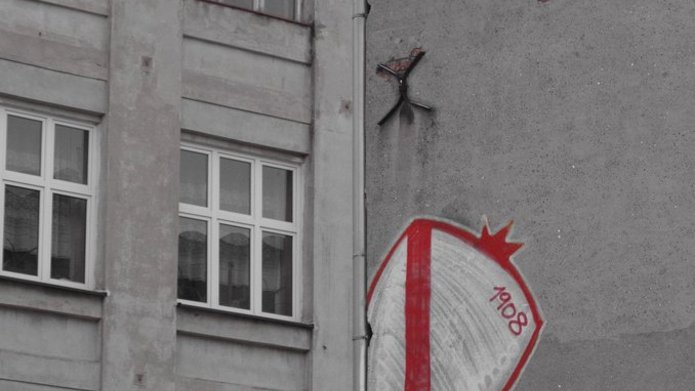 A photo of a graffiti