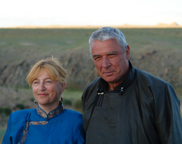 Portret Moniki Sznajderman i Andrzeja Stasiuka