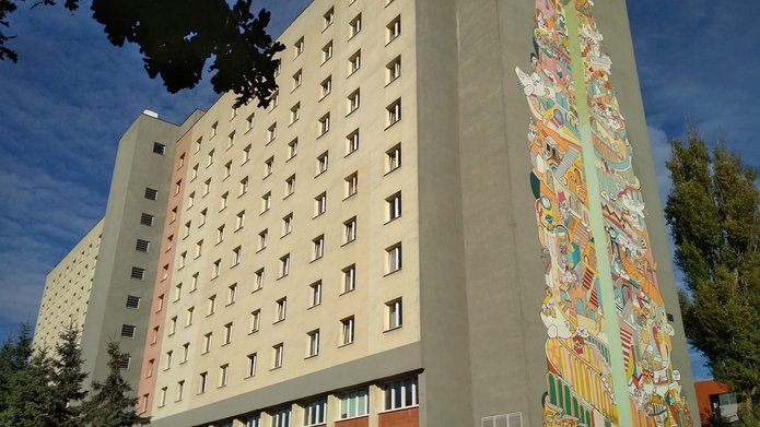 The University of Lodz Dormitory No 14 "Wieża Babel"