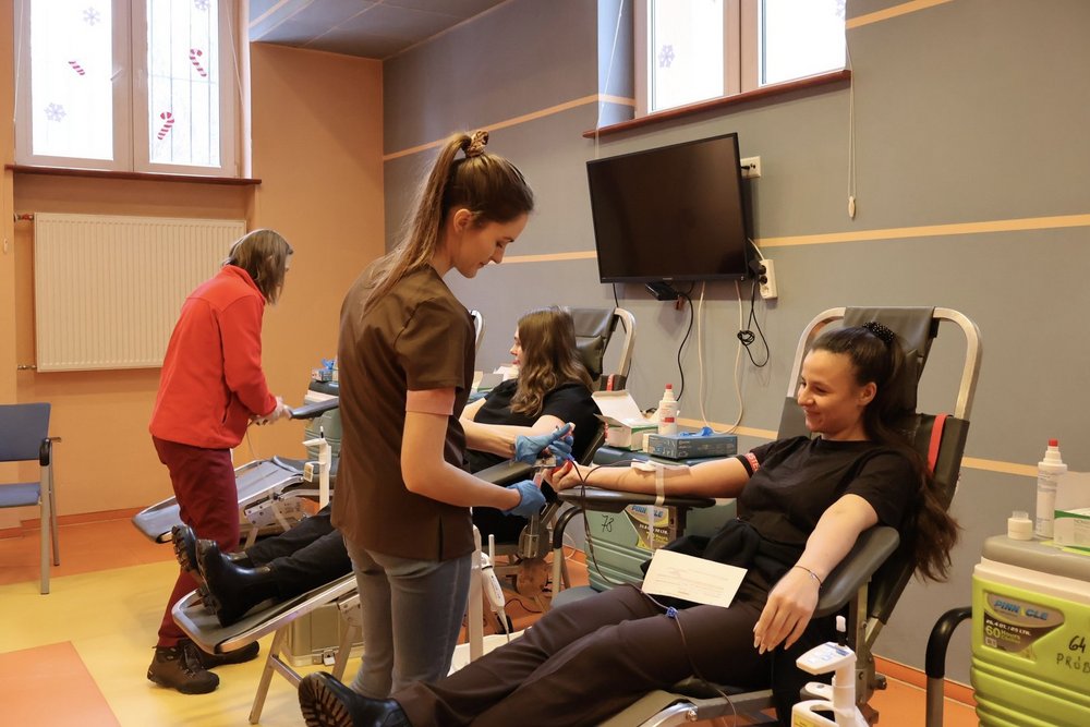 Akcja oddawania krwi na Osiedlu Akademickim UŁ