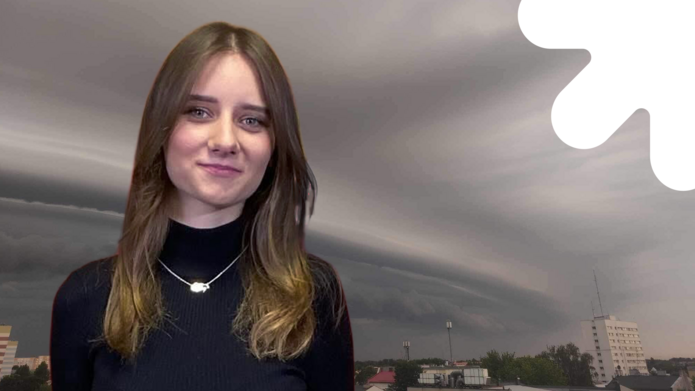 Natalia Rosińska na tle burzy