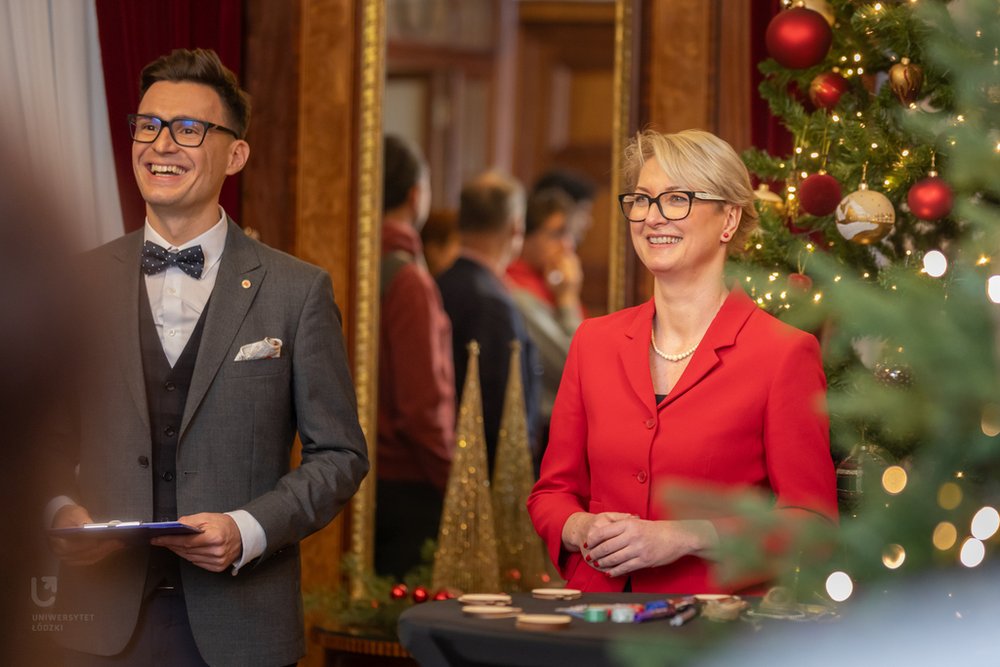 [Translate to English:] Świąteczne spotkanie z zagranicznymi naukowcami i doktorantami UŁ 