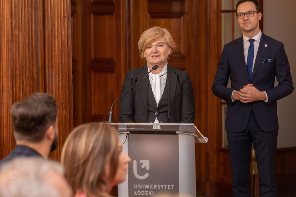 Rector of the University of Lodz and the Head of the Centre for External Relations, University of Lodz during the gala Rector of the University of Lodz and the Head of the Centre for External Relations, University of Lodz during the gala