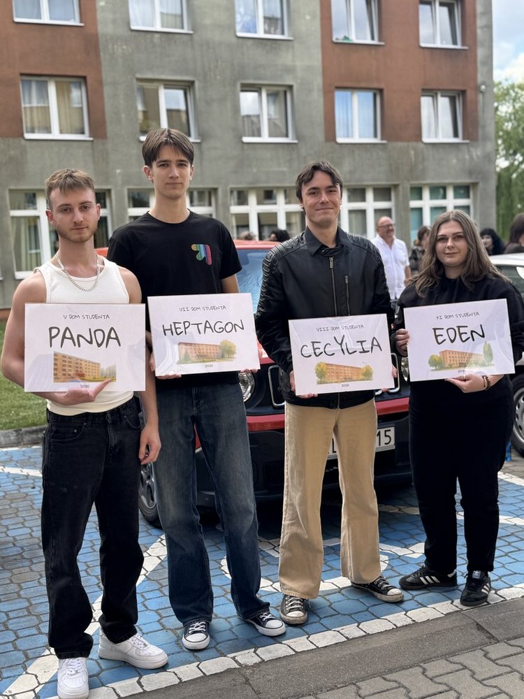 Studenci z nowymi nazwami akademików